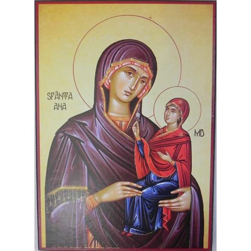 Icoana cu Sf. Ana si Maica Domnului 20 x 30 cm