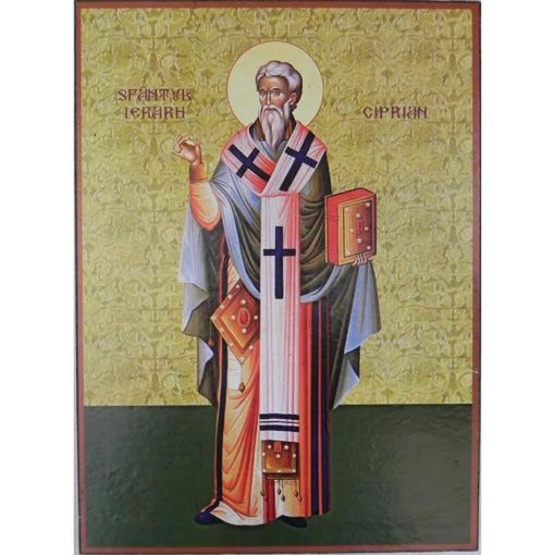 Icoana cu Sf. Ciprian – 20 x 30 cm