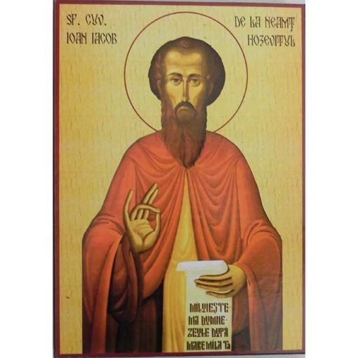 Icoana cu Sf. Ioan Iacob Hozevitul – 20 x 30 cm
