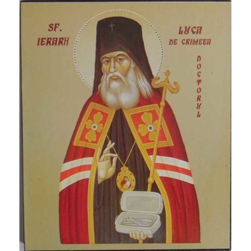 Icoana cu Sf. Luca de Crimeea, doctorul – 15 x 18 cm