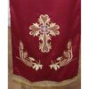 Acoperamant pentru iconostas brodat cu o cruce si doi struguri cu spice (lung)