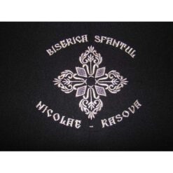 Acoperamant personalizat pentru Sf. Evanghelie brodat cu cruce si numele parohiei sau manastirii