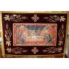 Epitaf brodat pe catifea cu struguri, spice de grau si serafimi  (140 x 120 cm) – pentru Postul Mare