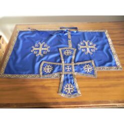 Acoperaminte pentru Sfinte Vase brodate cu cruci bizantine – diferite culori